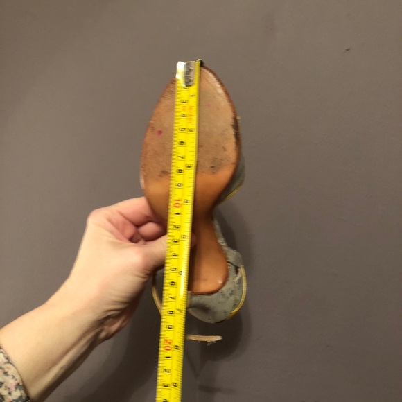 Real Tango shoes Aurora Lubiz silver yellow Hand Made in Buenos Aires 34 4 - Picture 12 of 15